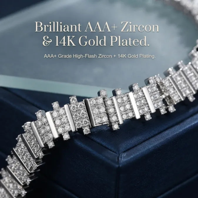 🔥 LAST DAY — 90% OFF 🔥D-Color Moissanite Tennis Bracelet – Brilliant Diamond-Like Sparkle, 14K Gold Plated & Hypoallergenic