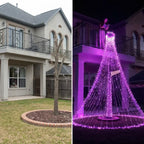 Ultra-Bright LED Waterfall Lights — Outdoor Cascading Hanging Fairy Lights with Remote-Last Day Sale-50% OFF🔥