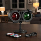Dual-Lens Holographic Halloween Projector – 30-Second Plug & Play Ghost & Skull Light for Indoor & Outdoor Decor