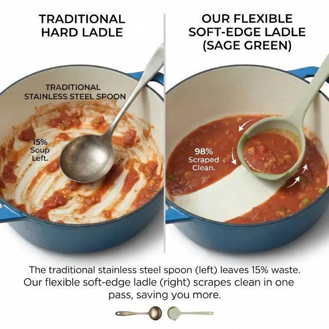 Multipurpose Flexible Silicone Spatula Spoon - Heat Resistant & Non-Scratch for Non-Stick Pans