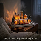 Volcano Flame Essential Oil Diffuser & Cool Mist Humidifier | Warm Ambient Flame Light