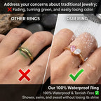 Veria Ring - 18K Gold Two-Birthstone Heart Ring