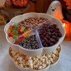 Multi-Functional Double-Layer Pumpkin Snack Container – Keeps Treats Separated & Fresh for Movie Nights