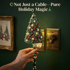 Holiday Magic USB Charging Cable & Starry Ceiling Projector Night Light – Festive Bedroom Ambient Light & Gift Idea