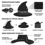 Modern Wide-Brim Witch Hat | Breathable, Shape-Regulating & All-Day Comfortable Costume & Fashion Accessory