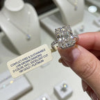 🔥 LAST DAY — 90% OFF 🔥Radiant Hidden Halo Solitaire Engagement Ring | Radiant Cut Luxury Diamond Ring in 14K Gold