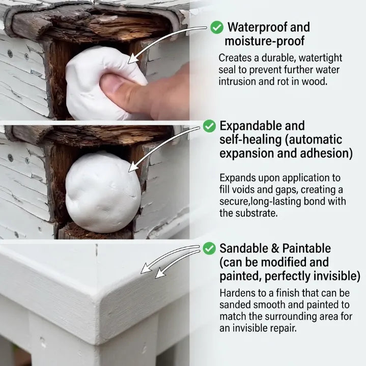 Universal Household Repair Putty & Strong Adhesive Clay - Fast Drying Multi-Surface Fixer