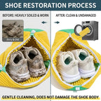 Premium Plush Microfiber Shoe Washing Bag – Shock-Absorbing, Noise-Reducing Laundry Protection for Sneakers & Washer