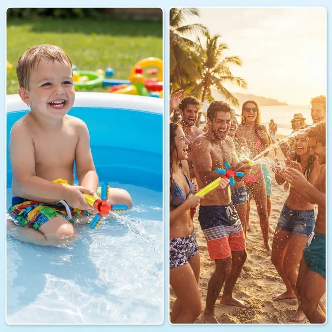 360° Tornado Splash Water Blaster - Capacity Quick-Reload Water Cannon for Summer Pool & Beach Battles
