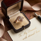 The Vintage Champagne Oval Ring — Ergonomic Bypass Fit for Swollen Knuckles & Everyday Comfort
