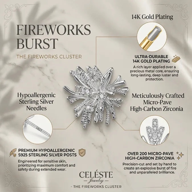 Dandelion Firework Stud Earrings | Chic Minimalist Sparkle-Last Day Sale-90% OFF🔥