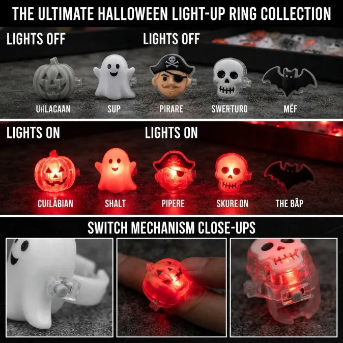 LED Light-Up Halloween Rings (The #1 Non-Candy Party Favor)