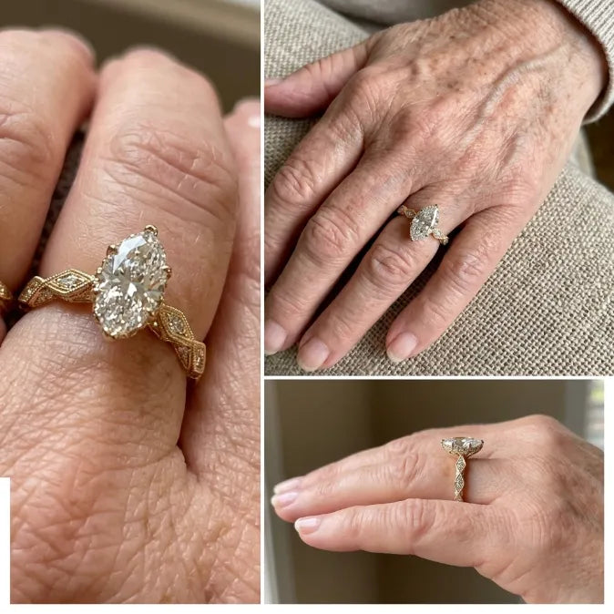 Timeless Marquise Cut Solitaire Ring | D/VVS1 Brilliant Diamond Elegance