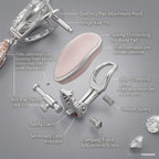 18K White Gold Pear-Cut Diamond Earrings with 1ct Rare Pink Diamond | GIA Certified