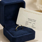 Modern V-Tip Marquise Accent Ring | Stackable Pinky & Wedding Band Companion
