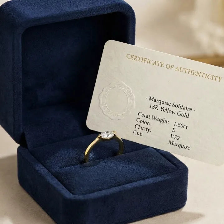 Modern V-Tip Marquise Accent Ring | Stackable Pinky & Wedding Band Companion