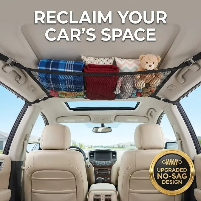 Transform Your Messy Car into a Spacious Oasis – The Ultimate Ceiling Cargo Net