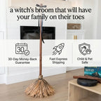 Animated Floating Witch Broomstick – Sound-Activated Dancing Halloween Broom with Smart Obstacle Avoidance