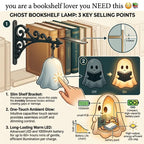 The Original Book Nook Light | Vintage Streetlight & Cozy Reading Ghost