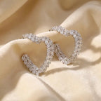 Vine Rhinestone Heart Dangle Earrings | Feather-Light, Hypoallergenic & Pain-Free Elegance-Last Day Sale-90% OFF🔥