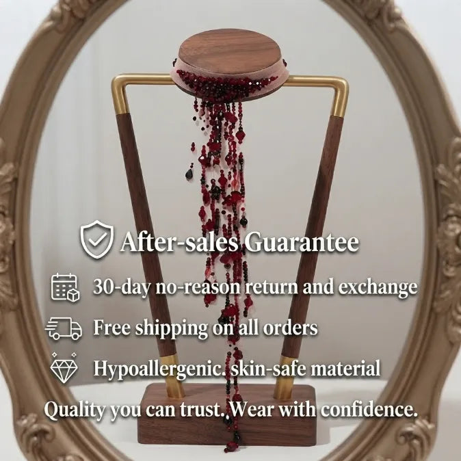 Gothic Blood Drip Crystal Choker – Instant Vampire Illusion Choker (No-Mess & Skin-Friendly)-Last Day Sale-90% OFF🔥
