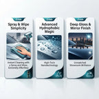 3-in-1 Quick Ceramic Spray: Instant Waterless Wash, Diamond Shine & Nano Protection for Cars & Home