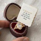 🔥 LAST DAY — 90% OFF 🔥 Vintage 2.57ct Marquise Step Cut Heirloom Engagement Ring in 18K Gold