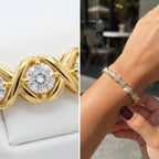 Moissanite XOXO Infinite Bracelet | D-Color VVS1 Tennis Bracelet with Secure Dual-Buckle