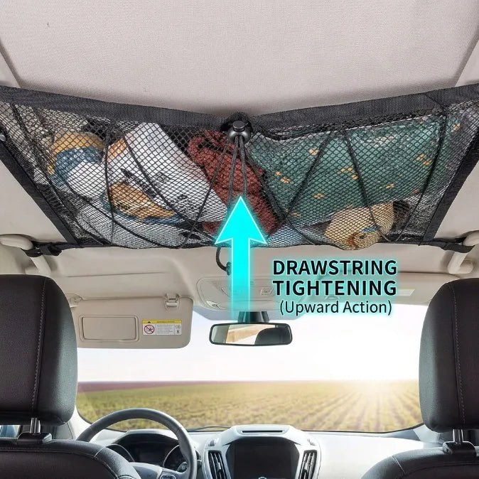 Transform Your Messy Car into a Spacious Oasis – The Ultimate Ceiling Cargo Net
