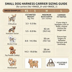 Hands-Free Dog Shoulder Harness Carrier – 2-in-1 Breathable Mesh Front Bag & Vest with Adjustable Strap for Small Dogs & Puppies-Last Day Sale-90% OFF🔥