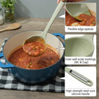 Multipurpose Flexible Silicone Spatula Spoon - Heat Resistant & Non-Scratch for Non-Stick Pans