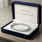 🔥 LAST DAY — 90% OFF 🔥Emerald-Cut Bezel Tennis Bracelet | 14K Gold Plated, Waterproof & Tarnish-Free Everyday Luxury