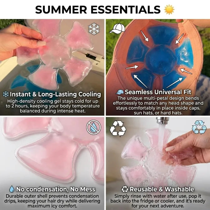 Premium Soothing Cooling Crown – Ergonomic Gel Insert for All-Day Outdoor Comfort