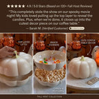 Multi-Functional Double-Layer Pumpkin Snack Container – Keeps Treats Separated & Fresh for Movie Nights