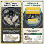 Premium Plush Microfiber Shoe Washing Bag – Shock-Absorbing, Noise-Reducing Laundry Protection for Sneakers & Washer