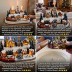 Volcano Flame Essential Oil Diffuser & Cool Mist Humidifier | Warm Ambient Flame Light