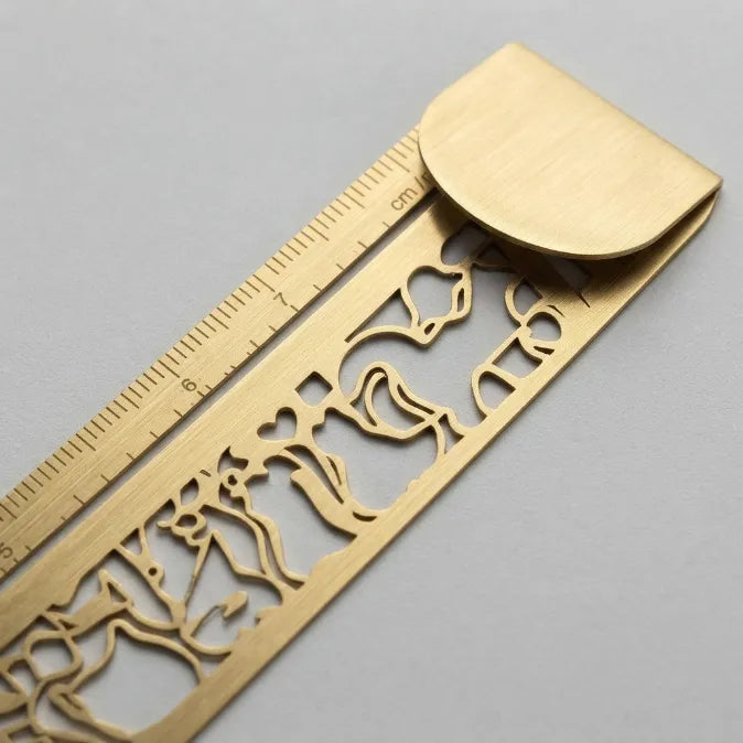 Vintage Gold Metal Bookmark with Cat Silhouette — Handcrafted Laser-Cut Page Holder & Book Clip | The Ultimate Thoughtful Gift for Book Lovers-Last Day Sale-50% OFF🔥
