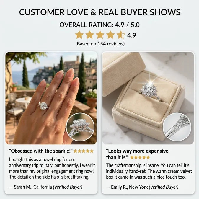 The Eternal Crown Halo Ring – Hand-Set Artisan Solitaire