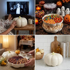 Multi-Functional Double-Layer Pumpkin Snack Container – Keeps Treats Separated & Fresh for Movie Nights
