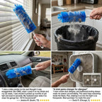 360° Bendable Microfiber Dust & Hair Duster – Flexible Gap Cleaner Brush for Blinds, AC Vents, Tower Fans & Pet Hair– Last Day 50% OFF 🔥