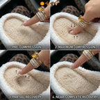 Spooky Cozy Plush Pumpkin House Slippers - Soft Fleece Non-Slip Halloween Footwear