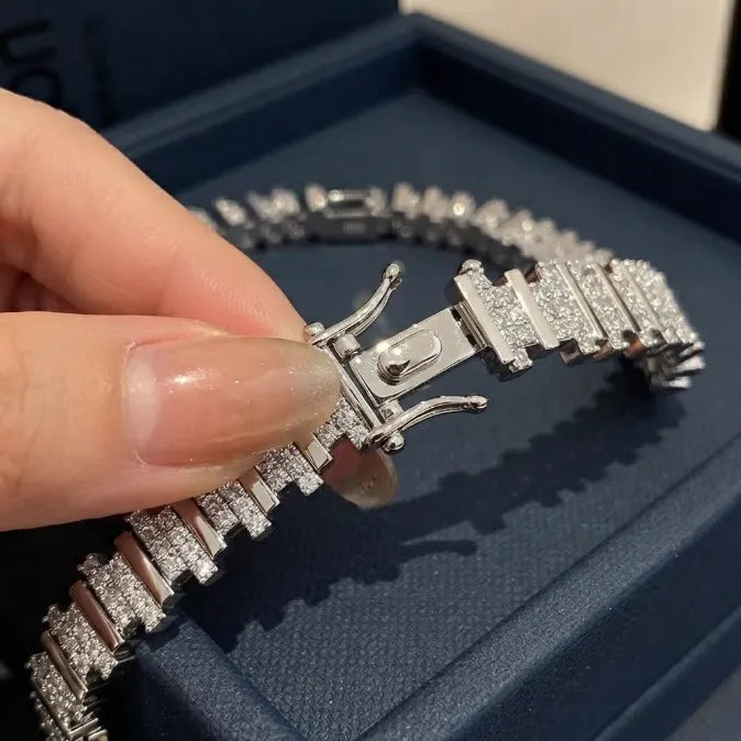 🔥 LAST DAY — 90% OFF 🔥D-Color Moissanite Tennis Bracelet – Brilliant Diamond-Like Sparkle, 14K Gold Plated & Hypoallergenic
