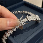 🔥 LAST DAY — 90% OFF 🔥D-Color Moissanite Tennis Bracelet – Brilliant Diamond-Like Sparkle, 14K Gold Plated & Hypoallergenic