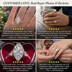 Vintage Marquise Moissanite Ring | Slenderizing  Luxury for Women