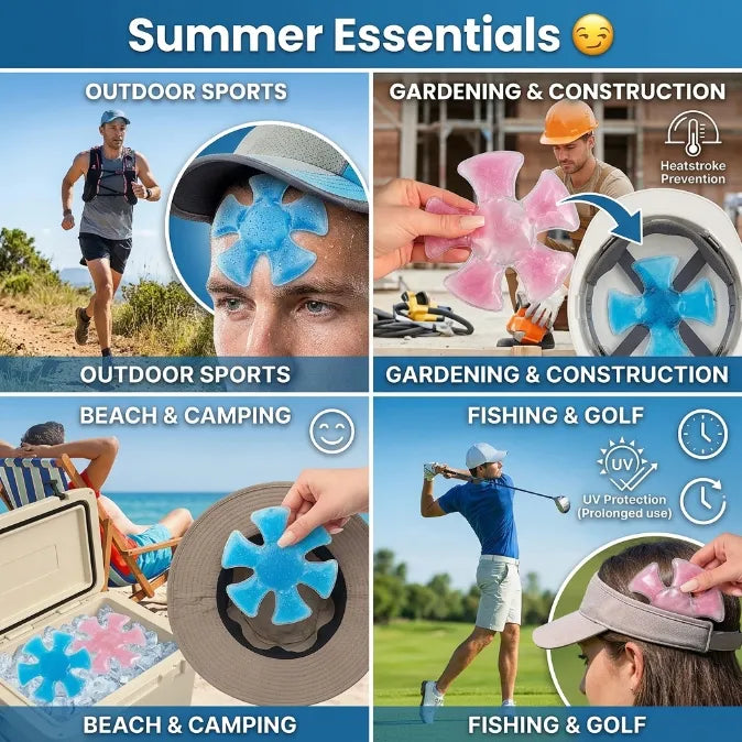 Premium Soothing Cooling Crown – Ergonomic Gel Insert for All-Day Outdoor Comfort