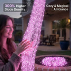 Ultra-Bright LED Waterfall Lights — Outdoor Cascading Hanging Fairy Lights with Remote-Last Day Sale-50% OFF🔥