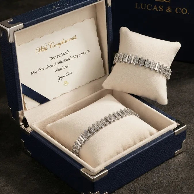 🔥 LAST DAY — 90% OFF 🔥D-Color Moissanite Tennis Bracelet – Brilliant Diamond-Like Sparkle, 14K Gold Plated & Hypoallergenic