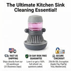 Palm Soap Dispensing Brush with Countertop Storage Caddy