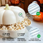Multi-Functional Double-Layer Pumpkin Snack Container – Keeps Treats Separated & Fresh for Movie Nights