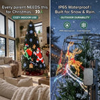 ✨Last Day 50% OFF✨ Smart LED Christmas Tree Curtain Lights | 60-Second Setup & App-Controlled Pixel Art